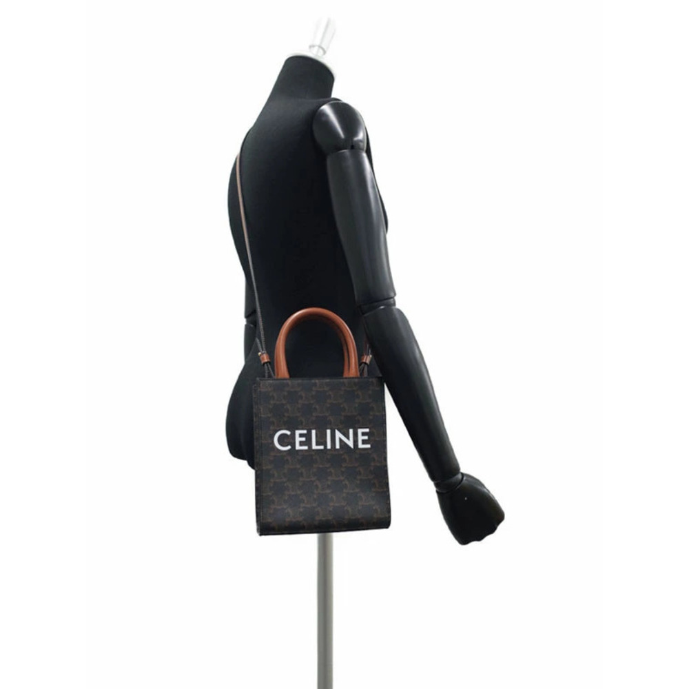 Celine Triomphe Canvas Vertical Cabas Bag - Picture 9 of 9